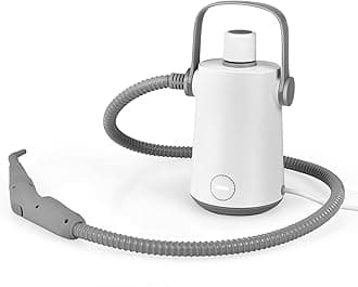 LDAILY Handheld Steam Cleaner, 1000W Portable Pressurized Steamer, Multipurpose Steam Cleaning Machine for Kitchen, Garment, 300ml (10.2oz) Water Tank, 10 Accessories Included, Portable Steamer (Grey)