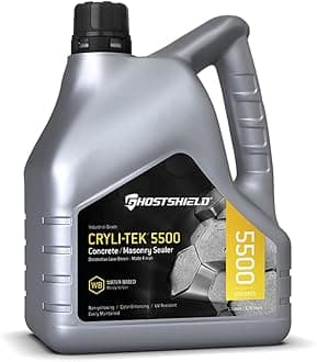 Cryli-Tek 5500-1 Gallon Water Based Acrylic Low Gloss Wet Look Water Repellent, Concrete Sealer and Paver Sealer