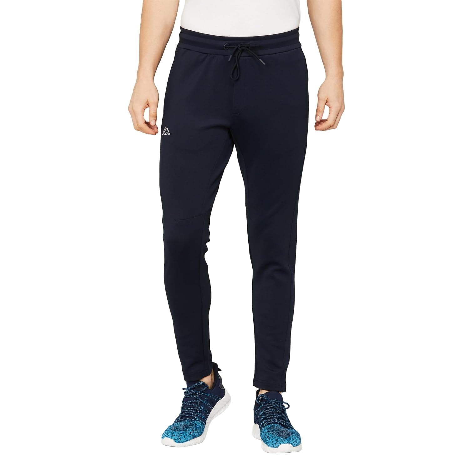 Kappa Men Polyester Slim Fit Solid Track Pants