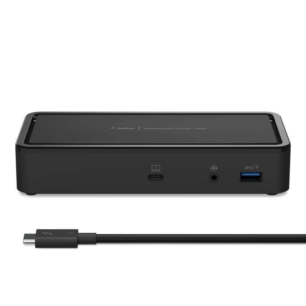 Thunderbolt 3 Dock Plus Thunderbolt 3 Cable - USB-C Hub - 8-In-1 Docking Station for MacOS & Windows, Dual 4K @60Hz, 40Gbps Transfer Speed, 60W Upstream Charging, w/Ethernet & Audio Ports