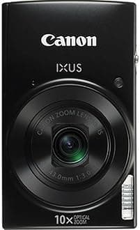 Canon IXUS 190 Compact 20 MP Digital Camera, 1/2.3 Inch, CCD, 5152 x 3864 Pixels - Black