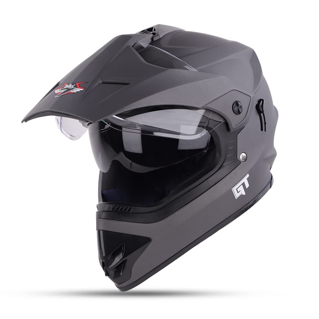Steelbird Off Road GT ISI Certified Motocross Helmet for Men with Inner Sun Shield