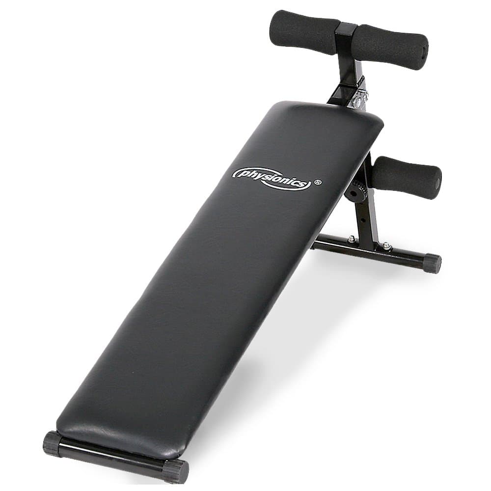 Physionics Folding Ab Exercise Sit Up Weight Bench Adjustable