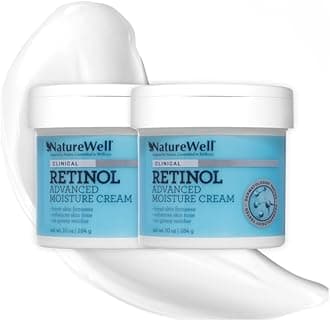 NATURE WELL Retinol Advanced Moisturizing Cream for Face and Body, Pack of 2 (10 Oz each)
