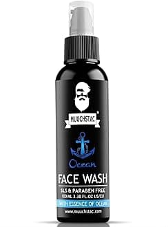 Ocean Face Wash for Men | Fight Acne & Pimples, Brighten Skin, Clears Dirt, Oil Control, Refreshing Feel - Multi-Action Formula (100ml (Pack Of 1))