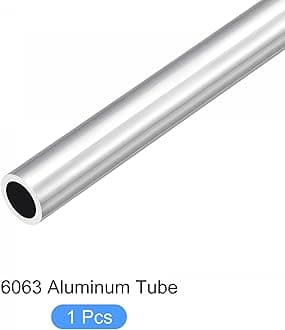 sourcing map 6063 Aluminum Tube (16mm OD x 12mm ID x 300mm L), Aluminum Round Tubing - for Home Furnishing, Machinery, DIY Handicraft