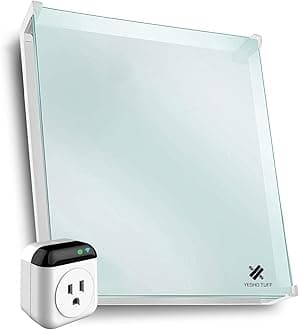 400W Wi-Fi Thermostat Wall Mount Heater with Glass Heat Guard