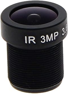 Fielect 3.6mm CCTV Camera Lens 3MP Pixels 1/3" Security Camera Len for CCTV IP Camera Panoramic M12,1Pcs