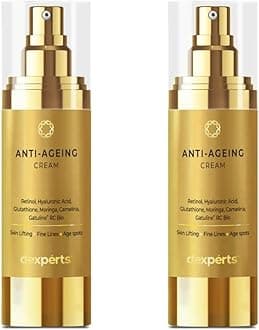 Brinton d'experts Anti-Aging Cream with Retinol, Hyaluronic Acid, Moringa | Reduce Wrinkles, Fine Lines & Age Spots & Skin Lifting | For All Skin Types 30gm x Pack of 2