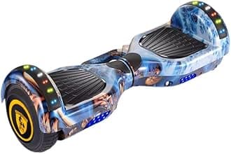 Chetsavz Sleek and Powerful Hoverboard with LED Lights - Ultimate Off-Road Experience - Motorized Longboard Decal Real Two Wheel [Multi Colour]