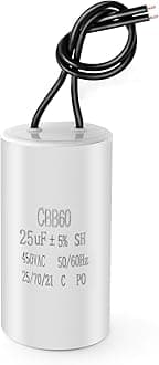 SYOWADA Cbb60 Capacitor 25Uf 50/60Hz 450V Ac Motor Run Sh Capacitor for Air Compressor Water Pump Motor