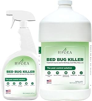 Bed Bug & Lice Elimination Duo - Includes 24 Ounce Lice, Bed Bug & Mite Spray & 128 Ounce Refill - Child & Pet Friendly - Stain & Odor Free Spray
