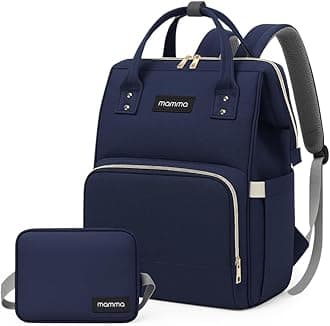 MAMMA Baby Diaper Bag for Traveling Moms | Backpack for Mothers to Travel with Newborn | Includes Small Diaper Bag for Day Outings