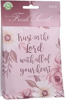 WillowBrookFresh Scents Scented Sachet Packet | Trust in The Lord | Air Freshener Bags for Drawers, Closets, Cars | 3 Pack | Long Lasting Home Fragrance