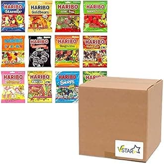 12 Mixed HARIBO Sweets Bags (140G) Random Mied Flavours of Sweets Bag - VSTAR