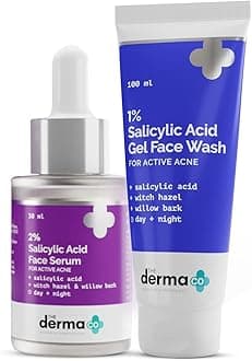 Anti-Acne Regimen Combo - 1% Salicylic Acid Gel Face Wash (100 ml) + 2% Salicylic Acid Serum (30 ml)