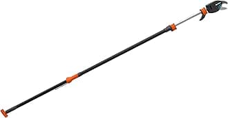 Gardena Telescopic StarCut 410 plus: Telescopic tree lopper for cutting branches, adjustable length of 230-410 cm, 6.5 m total reach including user, up to 200° cutting angle (12001-20)