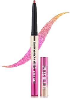 Holographic Shimmery Pencil Eyeliner – Waterproof, Smudge-Proof & Long-Lasting Creamy Formula with Multichrome Effect, Easy Glide, Shade: Stardust, 0.2 g