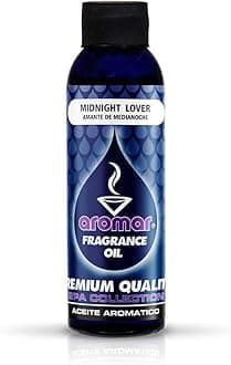 Premium Fragrance Oil, Midnight Love 4oz. Bottles. Long Lasting Aromatic Scent, Fresh and Revitalizing Aromatherapy for Living Room, Bedroom, and Kitchen