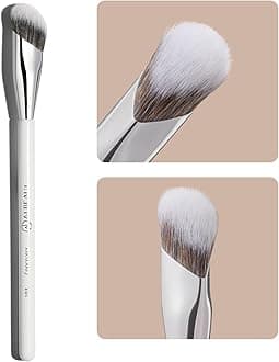 Concealer Brush, Angled Under Eye Makeup Small Foundation Precision Face Blending Brush (193 concealer brush)