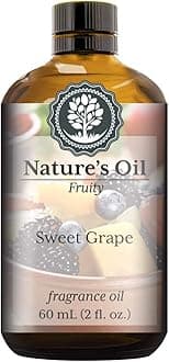 Sweet Grape Fragrance Oil (60ml) for Diffusers, Soap Making, Candles, Lotion, Home Scents, Linen Spray, Bath Bombs, Slime