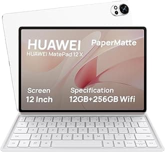 MatePad 12 X - 12" Papermatte Tablet, 2.8K FullView Display, Large battery, Super Charge, Wifi, 12GB+256GB, HUAWEI Glide Keyboard, Professional GoPaint APP, White