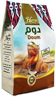 (1 Pack = 8.82 oz / 250g) Dried Premium Doum Harraz Egyptian Herbal Loose Organic Flowers Natural Healthy Rich Caffeine Free Doom Dom Hyphaene Thebaica Palm Powder Grounded Hot Tea Fruit دوم مصري