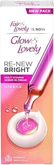 Glow & Lovely Re-New Bright Advanced Multi Vitamin Serum Cream, 50g