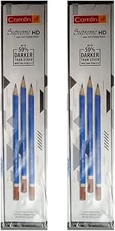 Camlin Supreme HD Pencil Pck of 2 Box(20 Pencil, 2 Sharpner, 2 Eraser)