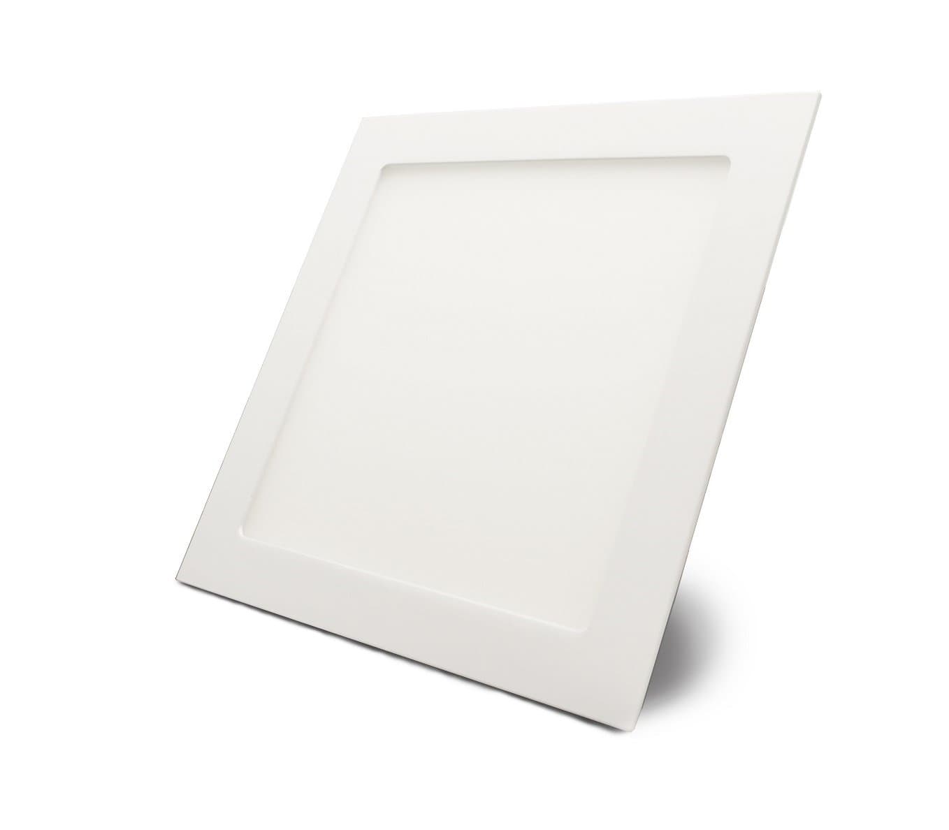 LED Panel Ceiling Light Square with 18W Power Flush-Mounted dimmable Neutral White 4000K 22.5 cm Recessed mounting Ultra Slim [Energy Class A+]