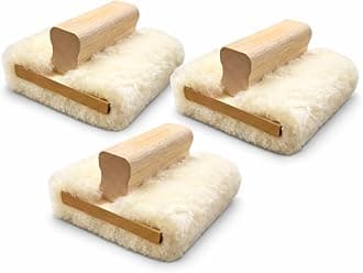 5'' Genuine Lambskin Hand Stainer Block & Pad – Premium Staining Applicator for Wood, Polyurethane, & Faux Finishes – Professional-Grade, Smooth & Even Coverage (3)