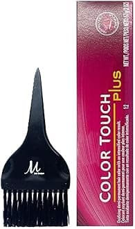 Color Touch Plus 55/06 Intense Light Brown/Natural Violet Hair Color 2 Oz and M Hair Designs Tint Brush (Bundle)