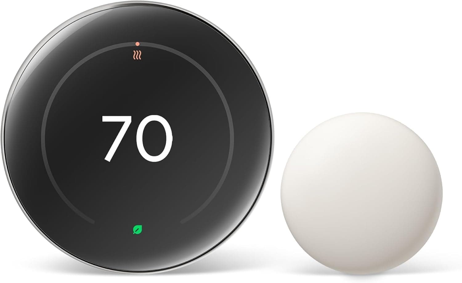Nest Learning Thermostat Pro Edition with Temperature Sensor (4th Gen, 2024) Smart Energy Saving, Advanced Calibration, Adaptive Eco, Compatible with Alexa & Google Home (Polished Silver)