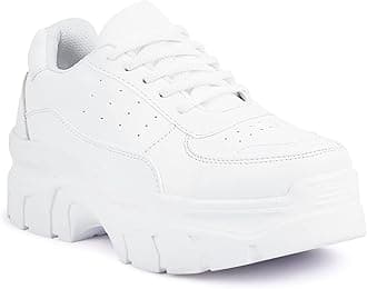 Vendoz Women White Casual Sneakers