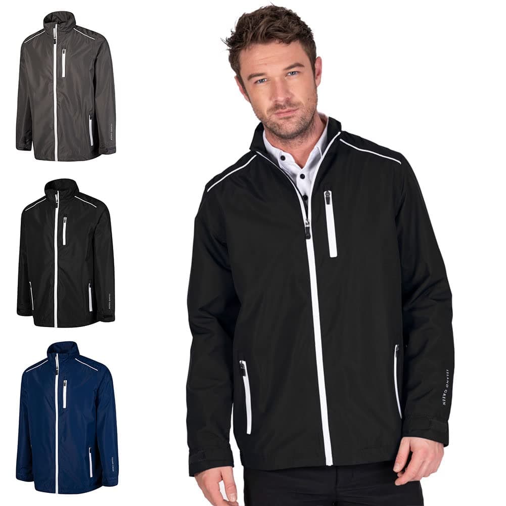 Essentials Men's Golf Full Zip Waterproof Jacket