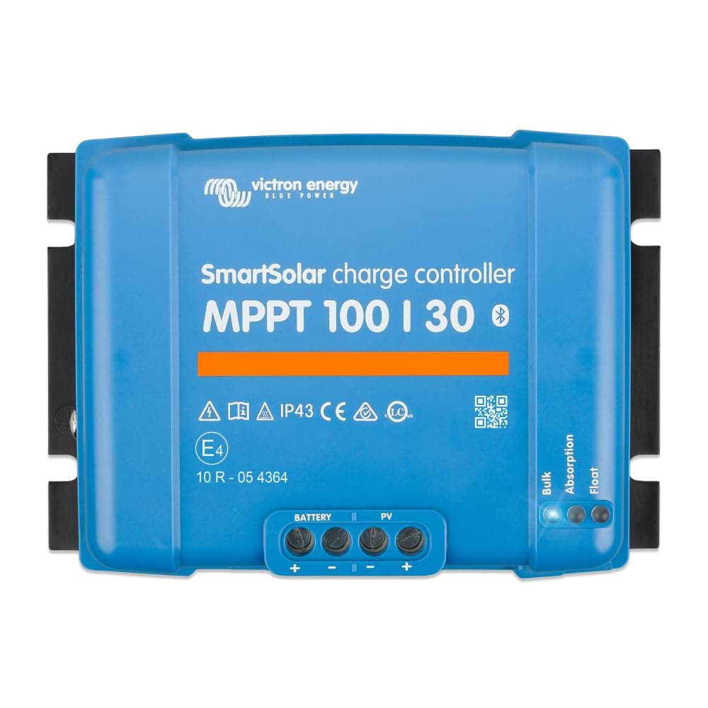 SmartSolar MPPT Solar Charge Controller (Bluetooth) - MPPT Charge Controller for Solar Panels - 100V 30 amp 12/24-Volt