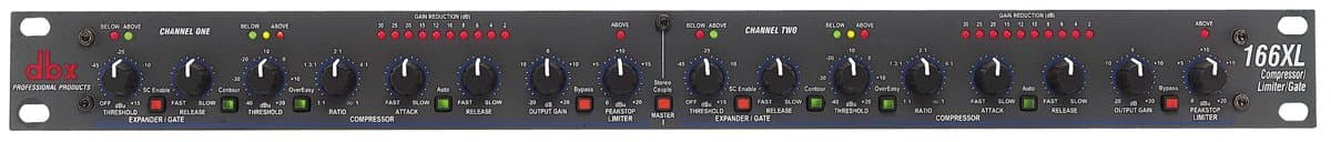 dbx 166XL Dual Compressor Limiter Gate