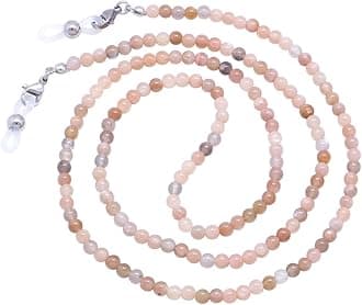 Eyeglasses Fashion Beaded Face Mask Holder Lanyard for Women