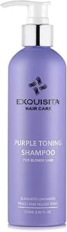 Purple Shampoo for Blonde, Silver & Grey Hair | Tones Brassiness | Hydrating, Supphate-Free, Salon-Quality | 250ml