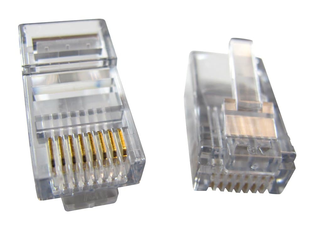 Allen Tel AT8X8RCSC-24 Modular Plug for Solid Wire with 8 Conductor for Round Cord with Solid 23-24 Gauge Wire, 50-Pack