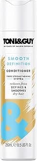Toni&Guy Smooth Definition Hair Conditioner For Dry Hair,Fibre Strengthening System,Enriched With Babassu Oil To Reduce Frizz & Dryness,Salon-Like Soft Hair,Suitable Men Women,250 Ml Citrus-1 Count