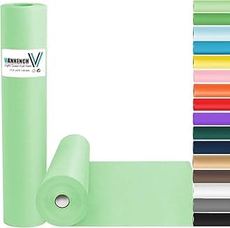 Vanhench Light Green Wrapping Paper 17.5" x 963", Solid Color Art Kraft Craft Paper Roll for Graduation Birthday Bouquet Flower Christmas Wrapping/Packing Poster/Bulletin Board
