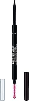 Rimmel Brow Pro Micro Dark Brown 003 Brown Eyebrow Cosmetic Defining & Filling Solid With Long Lasting Claim Eye Cosmetic Waterproof Pencil X1 X1 Standard Female Eyebrow 1 Mu