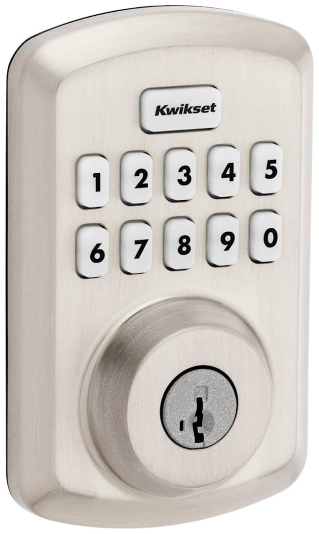 9250TRS-15S Transitional Powerbolt 2 Electronic SmartCode Deadbolt SmartKey with RCAL Latch and RCS Strike Satin Nickel Finish
