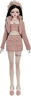 1/4 Evadnebjd Bjd Doll Delicate Gift Movable Dolls Fullset (Pink)
