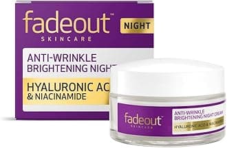Fade Out Advanced+ Age Protection Even Skin Tone Night Cream - Natural Brightening Cream With Hyaluronic Acid, Rosehip Seed Oil and Sacha Inch Oil - 50ml