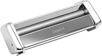Capellini 150 Pasta Cutter Attachment for Atlas 150 Pasta Machine – Thin Angel Hair Pasta Maker, Chrome Steel Construction, Easy Install Accessory, Made in Italy