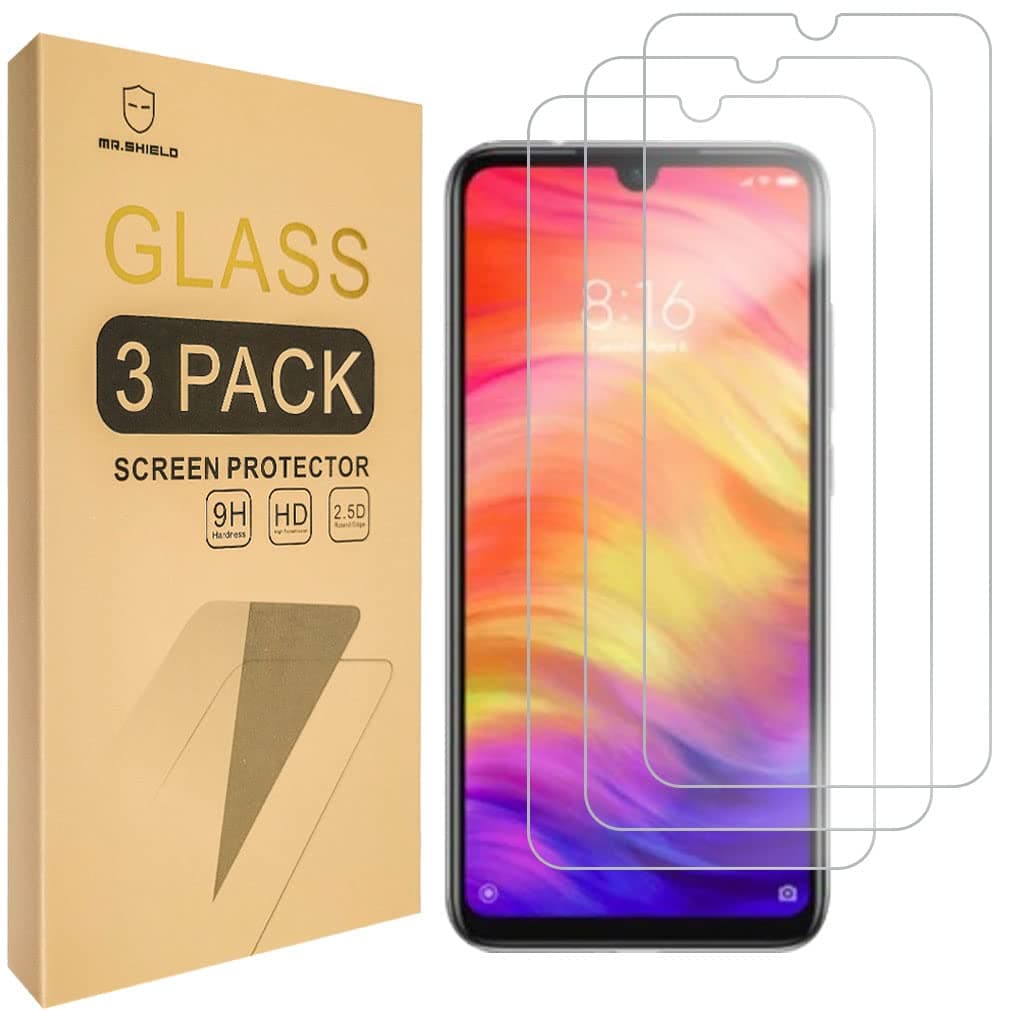 Mr.Shield [3-Pack] Designed For Xiaomi Redmi Note 8 [Tempered Glass] [Japan Glass with 9H Hardness] Screen Protector with Lifetime Replacement