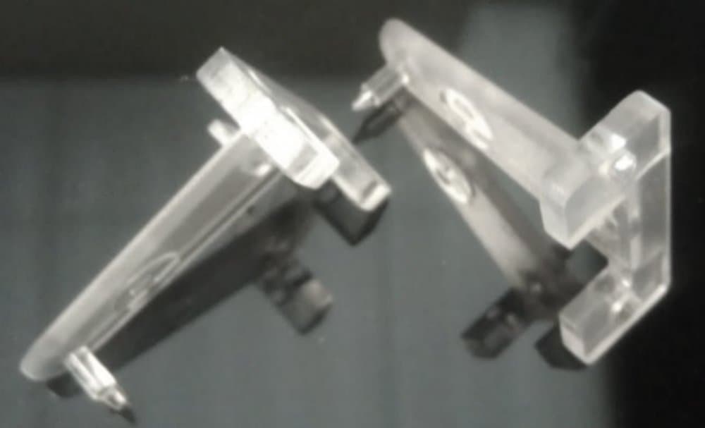 Hold Down Plastic Bracket For 2 inch Horizontal Blind- Pack of 2 - Clear