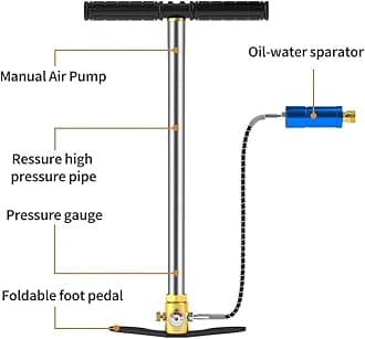 Mini Scuba Diving Tank Equipment, Mini Scuba Cylinder for 6-12 Mins Underwater, Inflatable Diving Cylinder, Portable Diving Gear for Underwater Diving, Upgraded C300PRO